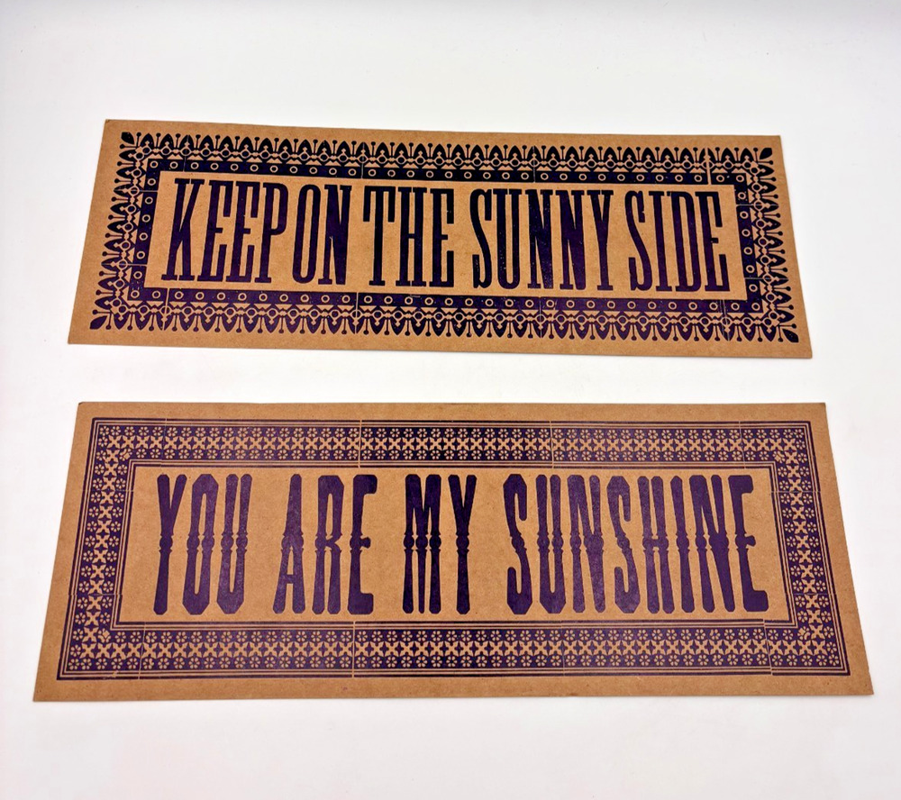 Yee Haw Industries Letterpress Postcards Sunny Side Sunshine Knoxville Set 2